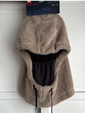 686 TARMAC Faux Fur Hood in Pink Taupe